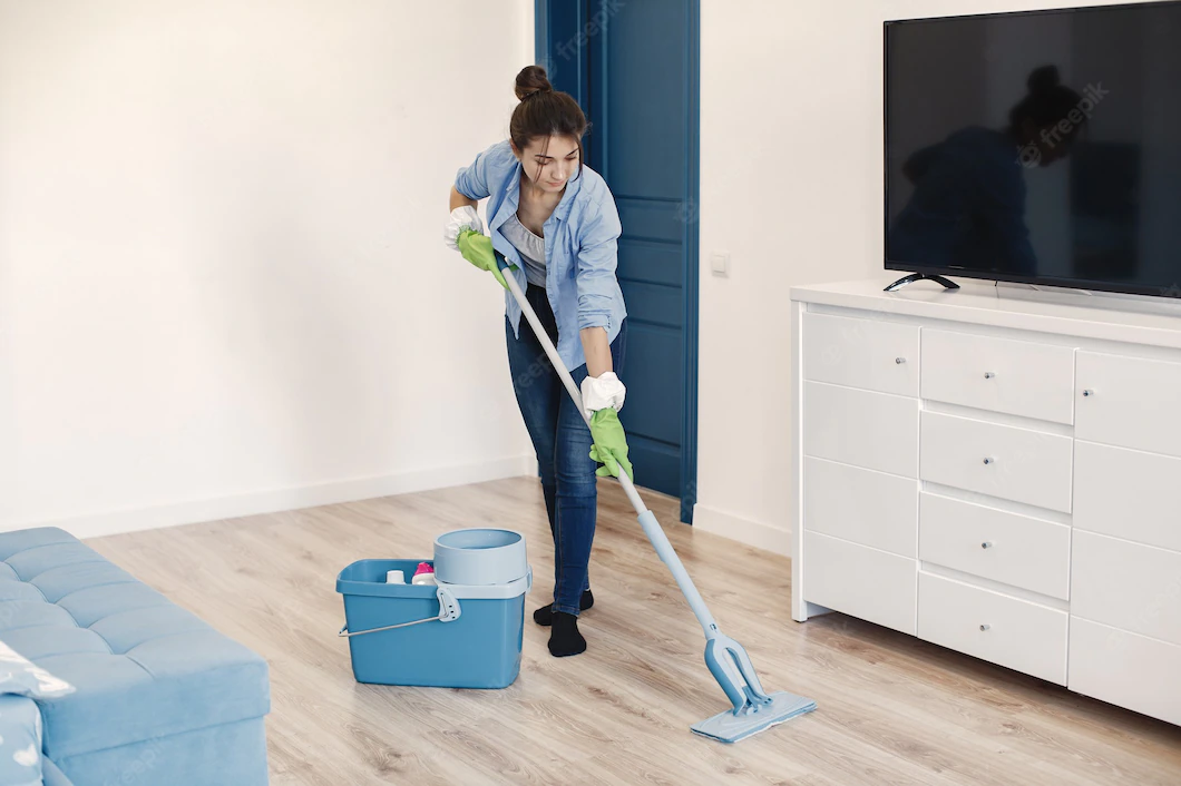 cleaning home